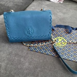 NWT Tory Burch Marion Shrunken Shoulderbag